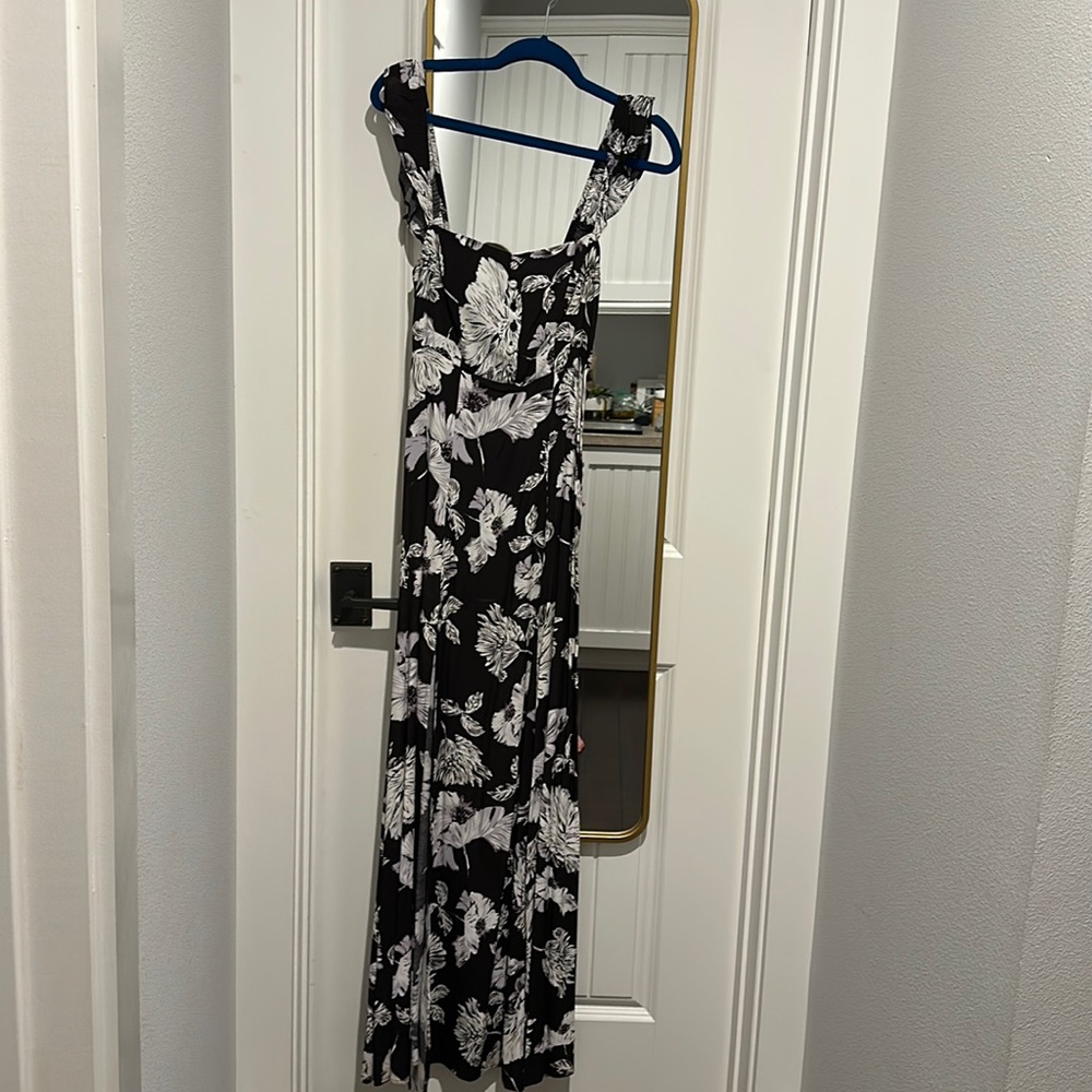 Flynn Skye Bardot maxi dress with slit